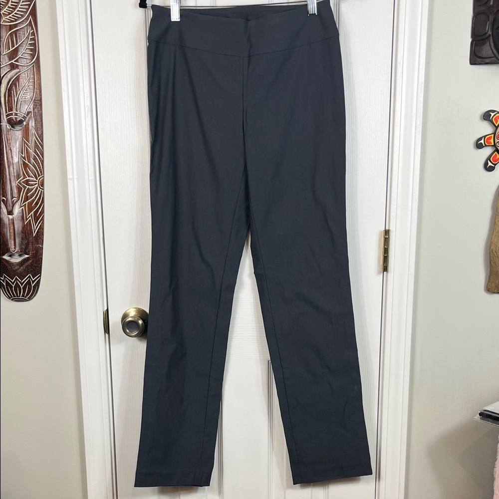 NIC+ZOE Women's Charcoal Straight Leg Pants